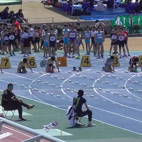 100ｍ② 藤﨑くん 優勝(２冠)の画像