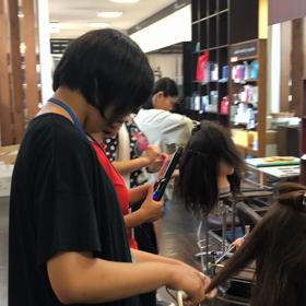 中学生の職場体験の画像