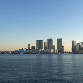 1/25 冬の芝浦埠頭の美しい朝の画像