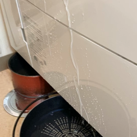 洗濯機から水漏れの画像