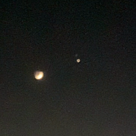 月、土星、木星。の画像