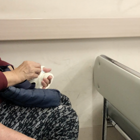 認知症の母とギブスの戦い（寝れない日々）の画像