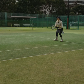 有栖川公園でテニス。の画像
