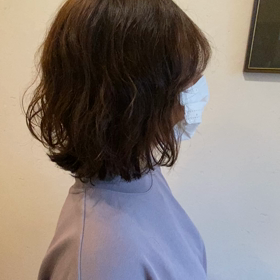 ウエーブボブパーマの画像
