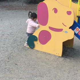 娘の滑り台ムービーの画像