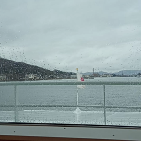 雨の中　小豆島への画像