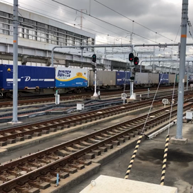 姫路駅に停車する貨物列車　動画の画像