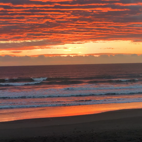 11月14日千葉北、東浪見の朝の波の画像
