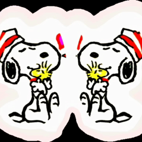 キラキラ✨ダブルスヌーピー動画BGM：『なんでもないや』の画像