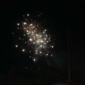 宝泉寺温泉 冬の花火の画像