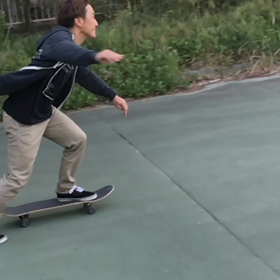 朝スケート！今朝のKABAちゃんの画像