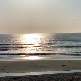 5月2日千葉北、東浪見の朝の波の画像