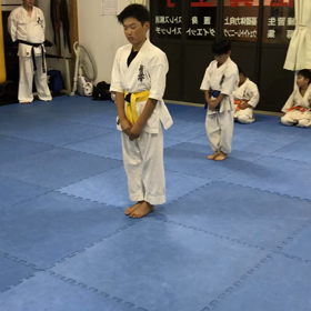 型の練習の画像