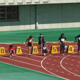 クラブ交流６年女子100m予選①の画像