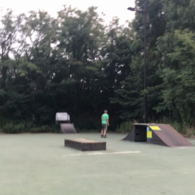 今朝スケート、、オイラの画像