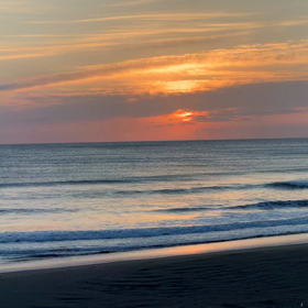 1月15日千葉北、東浪見の朝の波の画像