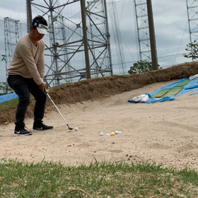 アプローチ練習のはずがの画像