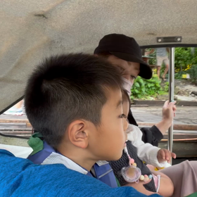 スワンボートとアスレチックの画像