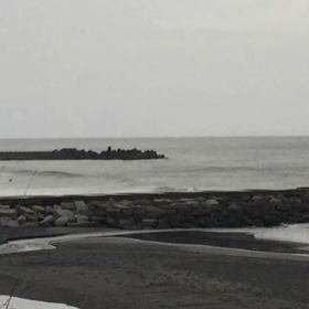 5月7日千葉北、東浪見の朝の波の画像