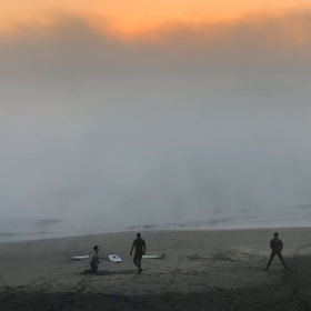 1月16日千葉北、東浪見の朝の波の画像