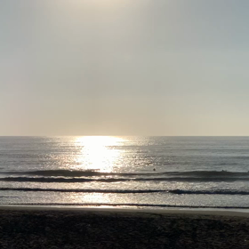 7月23日千葉北、東浪見の朝の波の画像