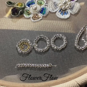 隙間が出来ないようにバックステッチの練習の画像