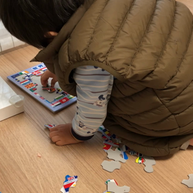 パズルの進捗 2歳9カ月の画像