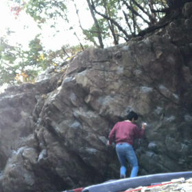 休日は、外岩への画像