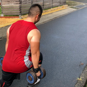 西井君のウォーキングランジの画像