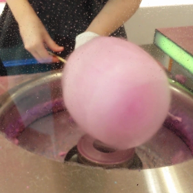 ハートのわたあめの作り方の画像