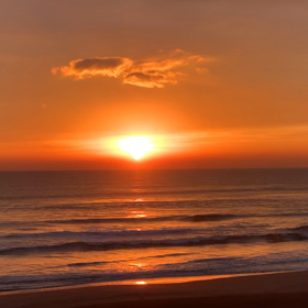 12月25日千葉北、東浪見の朝の波の画像