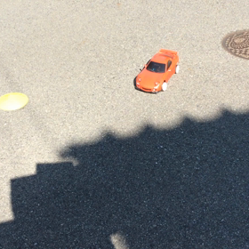 家前サーキットのアスファルト練習の画像