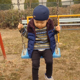 1人で乗れたよ♡の画像