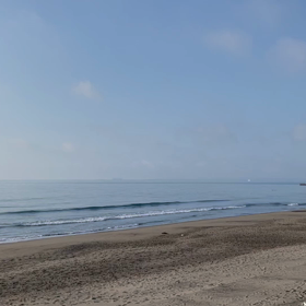 朝の静波の画像