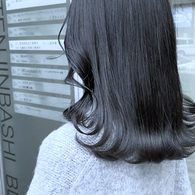 アッシュ黒染めの画像