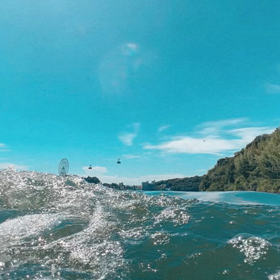 水面からの景色　②の画像