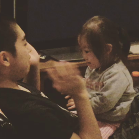 お兄ちゃんとminokaの画像