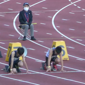男子80m 田口愛音くん 銅メダル獲得の画像