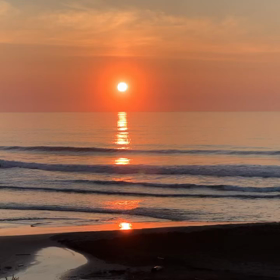 7月12日千葉北、東浪見の朝の波の画像