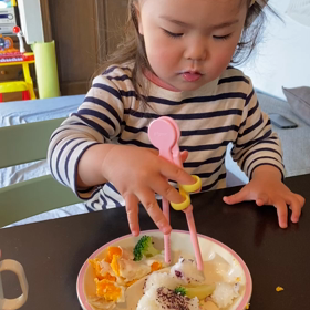 箸の実践練習の画像