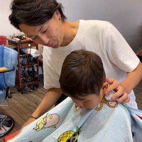 子供カットの画像