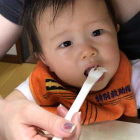 ひ孫ちゃん　美味しいね(´∀｀)の画像