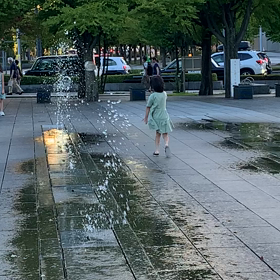 水遊びの画像