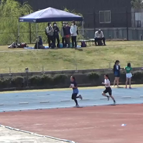 越谷女子1000m３組目③の画像