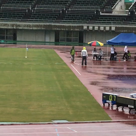 女子ジャベリックボール投げ③の画像