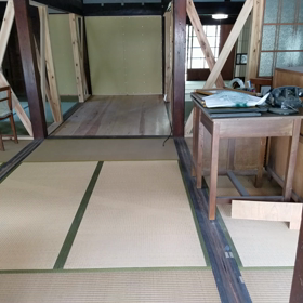 古民家カフェに畳が入ったよの画像