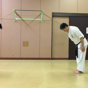 信愛会空手道　ゆっくりとした組手　ストレートとフックに対する動き（再掲）の画像