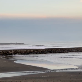 3月19日千葉北、東浪見の朝の波の画像