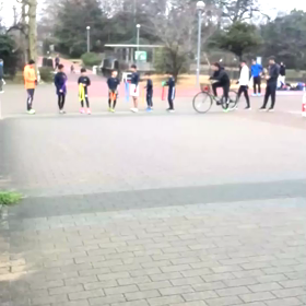 多摩湖駅伝練習 男子ペース走①スタートの画像