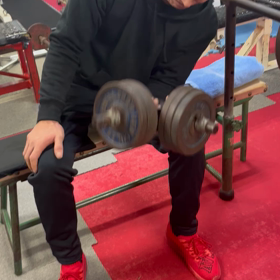 垣本君トレーニング復帰の画像